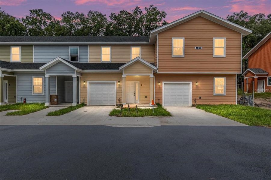 Front exterior of a new home in , Gainesville, FL, highlighting curb appeal (Image 1). Front exterior of a new home in , Gainesville, FL, highlighting curb appeal (Image 1).