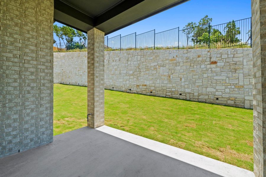 View of yard with a patio