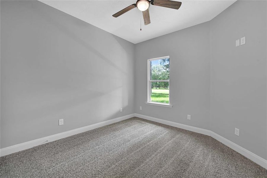 Bedroom #3 with golf course view.