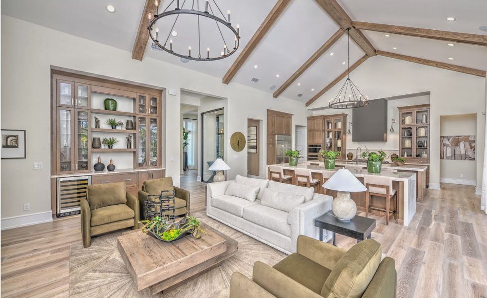 Furnished interior view inside a new home in SilverLeaf, St. Augustine (Image 12). Furnished interior view inside a new home in SilverLeaf, St. Augustine (Image 12).