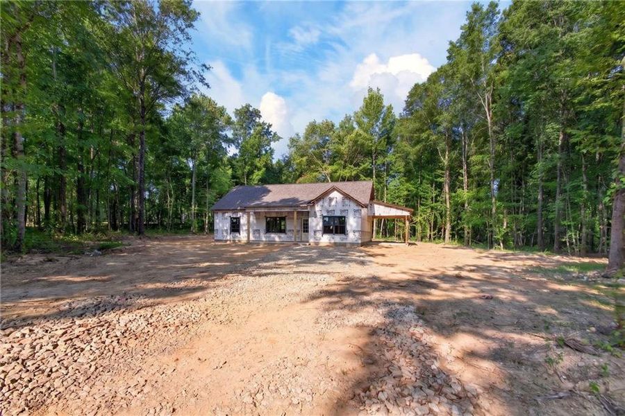In-progress construction of a new home in , Silver Creek, GA (Image 22).