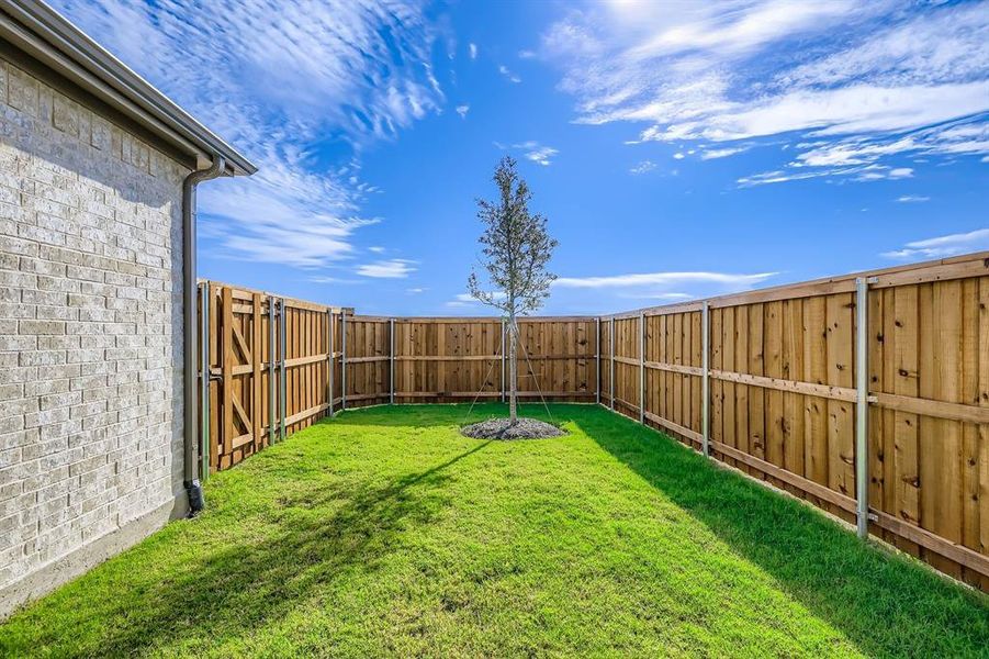 View of fenced backyard View of fenced backyard