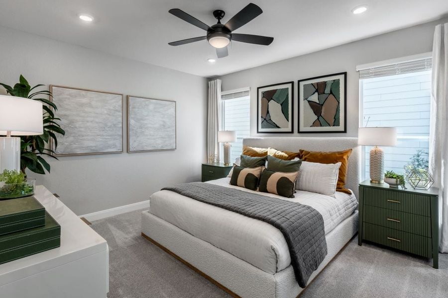 Representative furnished interior of a home built from the 2527 Modeled by KB Home in Creekside at Estancia, Austin (Image 9).