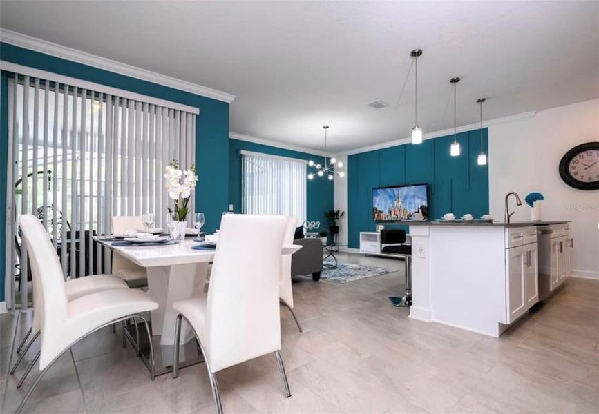 Furnished interior view inside a new home in , Kissimmee (Image 15).