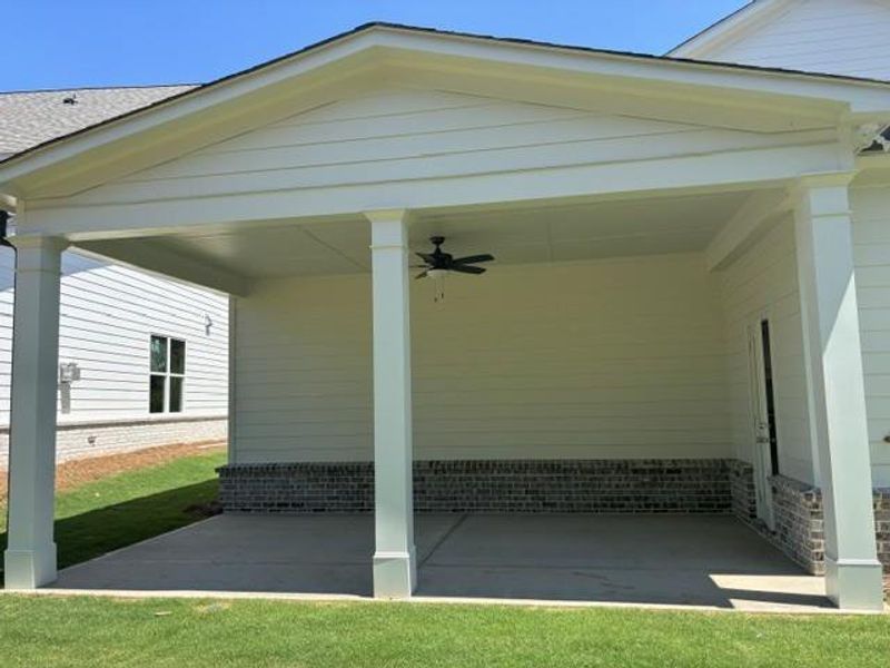 Exterior details and patio area of a home in , Suwanee (Image 2). Exterior details and patio area of a home in , Suwanee (Image 2).