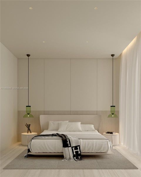 Furnished interior view inside a new home in , Miami Beach (Image 16).