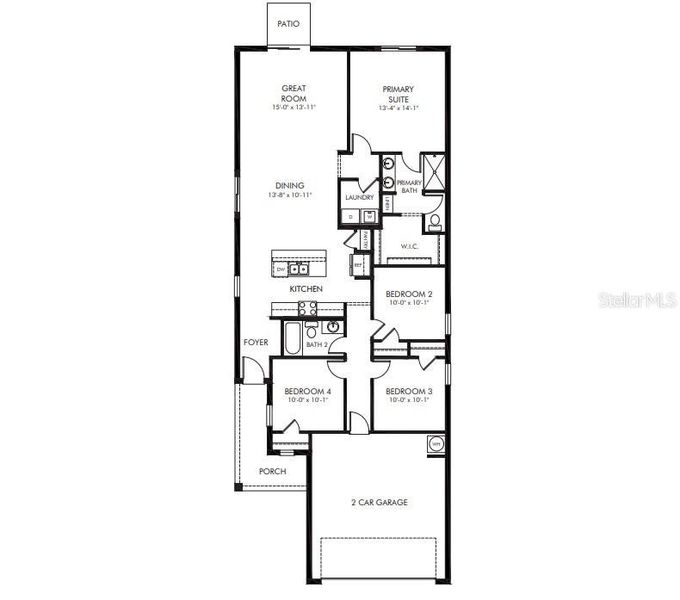 2D floor plan layout of this home in Leyland Preserve - Premier Series, Brooksville, FL (Image 2). 2D floor plan layout of this home in Leyland Preserve - Premier Series, Brooksville, FL (Image 2).