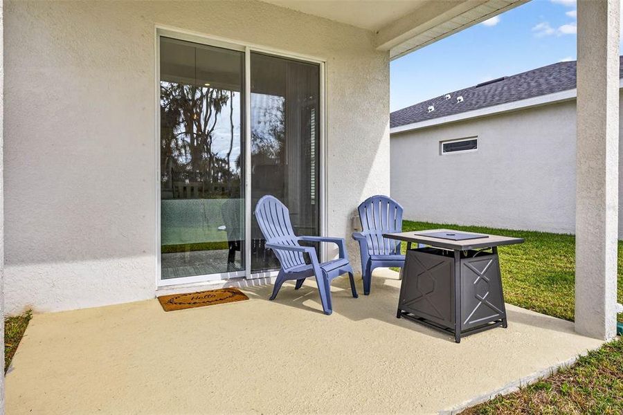 Exterior details and patio area of a home in Summerwoods, Parrish (Image 25).