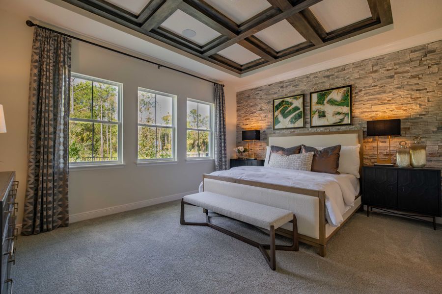 Representative furnished interior of a home built from the Flamingo by Jones Homes USA in Legends Preserve, Daytona Beach (Image 15).