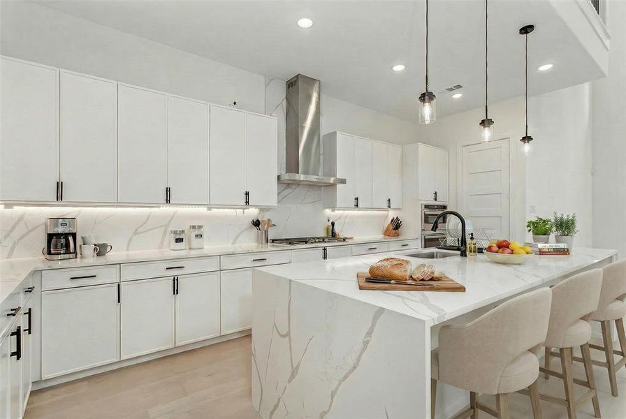 Furnished interior view inside a new home in , Dallas (Image 7).