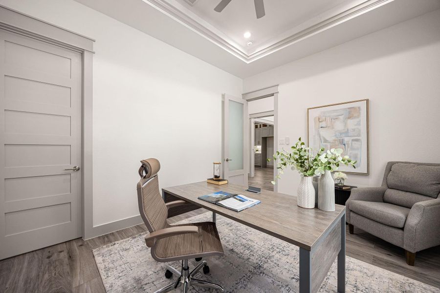 Furnished interior view inside a new home in , Houston (Image 6).