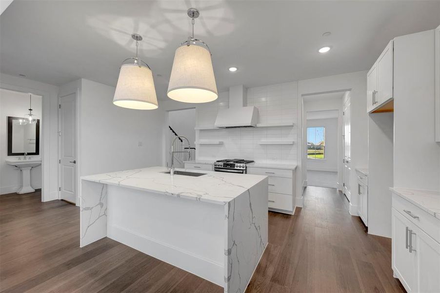 Furnished interior view inside a new home in Kreymer at the Park, Wylie (Image 6).
