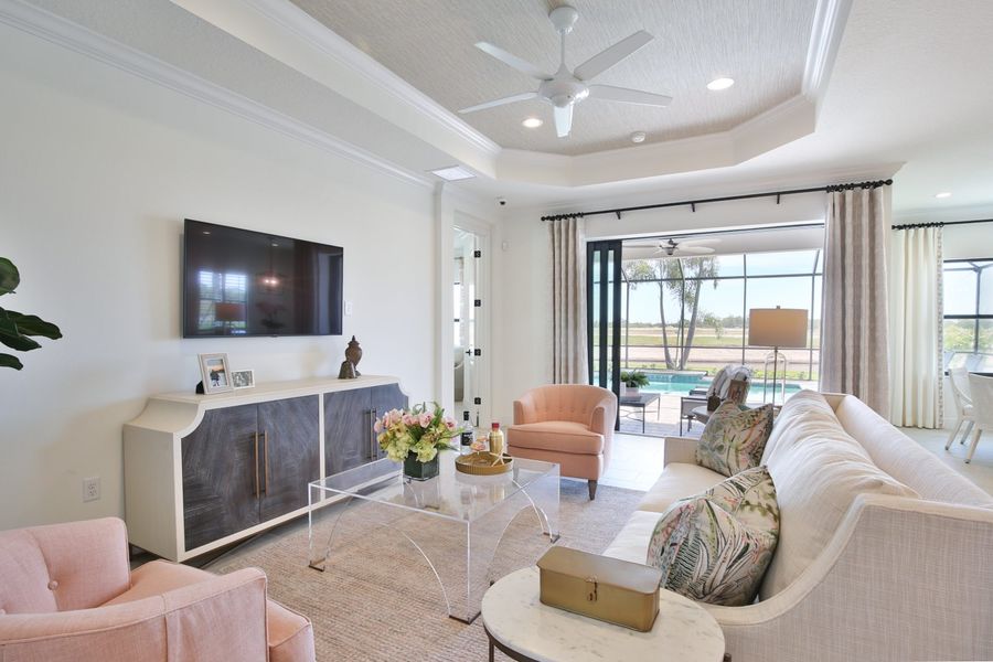 Furnished interior view inside a new home in Palm Grove, Lakewood Ranch (Image 8).