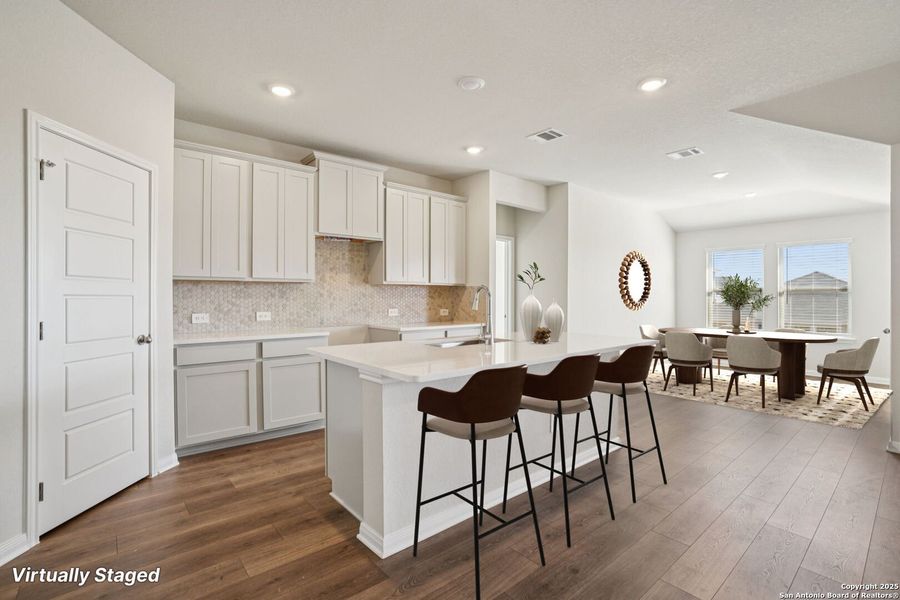 Furnished interior view inside a new home in Kallison Ranch, San Antonio (Image 9).