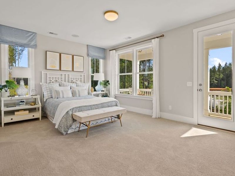 Representative furnished interior of a home built from the Jasper P by True Homes in Homecoming, Ravenel (Image 12).