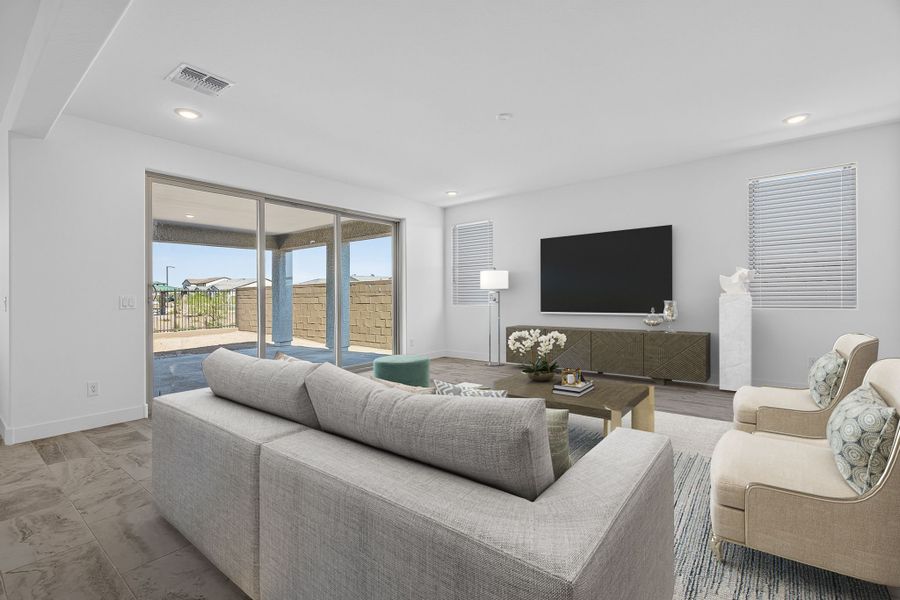 Furnished interior view inside a new home in The Grove at El Cidro, Goodyear (Image 5).