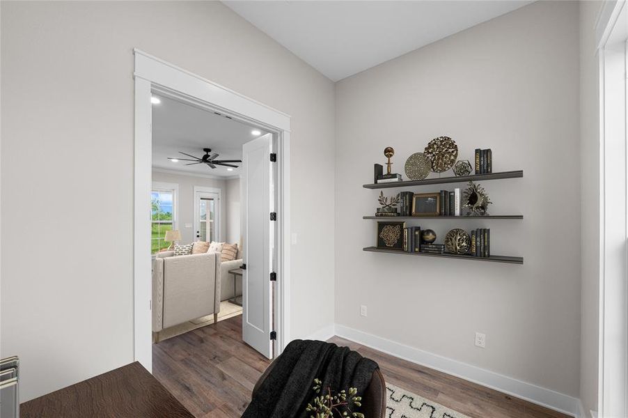 Furnished interior view inside a new home in , Point (Image 19).