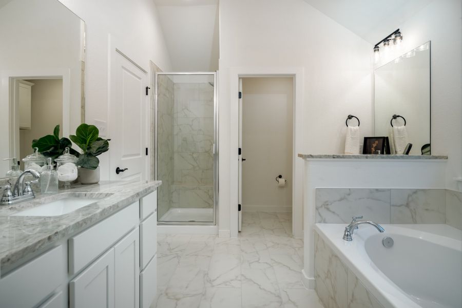 Representative furnished interior of a home built from the The Rose by Avonley Homes in Pinemont, Bryan (Image 15).