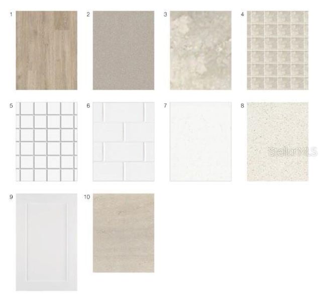 Sample of building materials used in homes in Skye Ranch Community Group Page, Sarasota (Image 12).