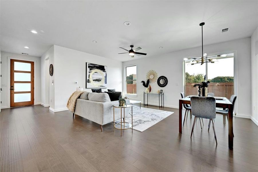 Furnished interior view inside a new home in , Austin (Image 25).