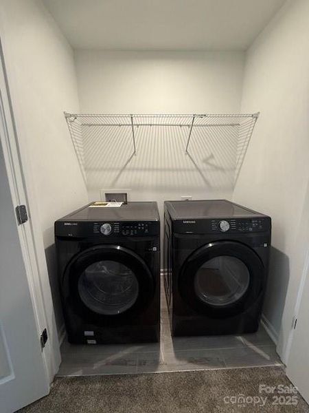 Laundry Room with Shelves