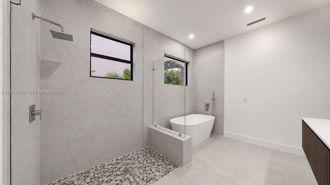 Furnished interior view inside a new home in , Miami Lakes (Image 49).