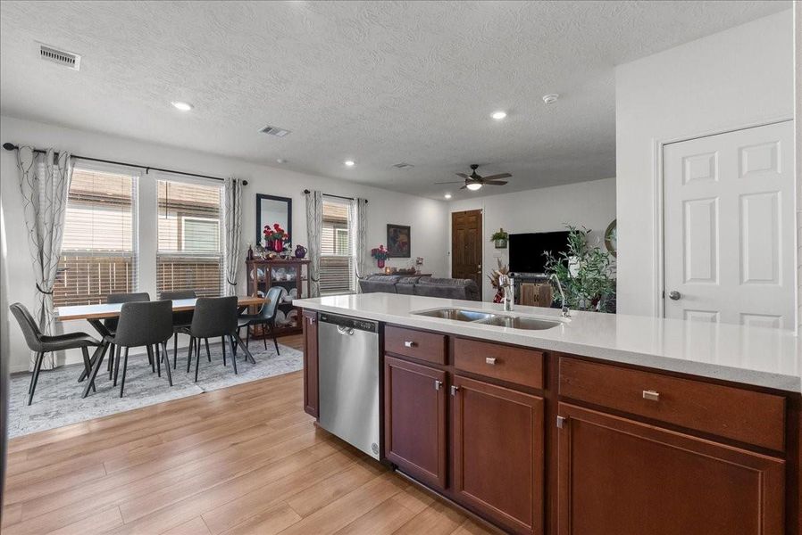 Furnished interior view inside a new home in , Alvin (Image 6). Furnished interior view inside a new home in , Alvin (Image 6).