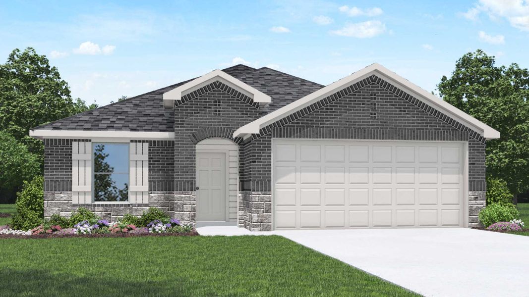 Representative exterior photo of a completed home built from the Dalton by D.R. Horton in Cypress Green, Hockley, TX (Image 18). Representative exterior photo of a completed home built from the Dalton by D.R. Horton in Cypress Green, Hockley, TX (Image 18).