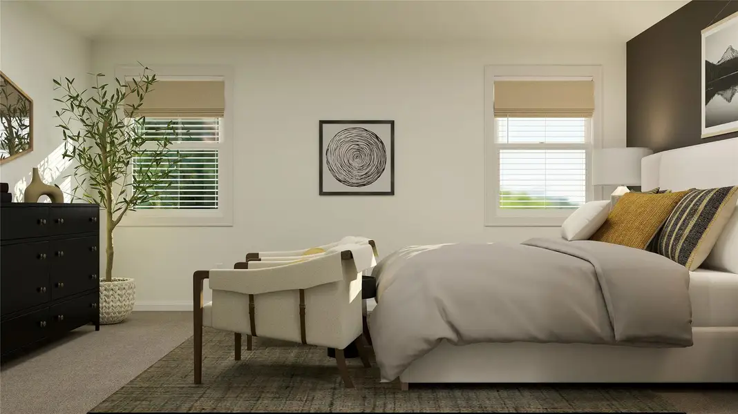 Furnished interior view inside a new home in Lively Ranch: Highlands Collection, Georgetown (Image 8).