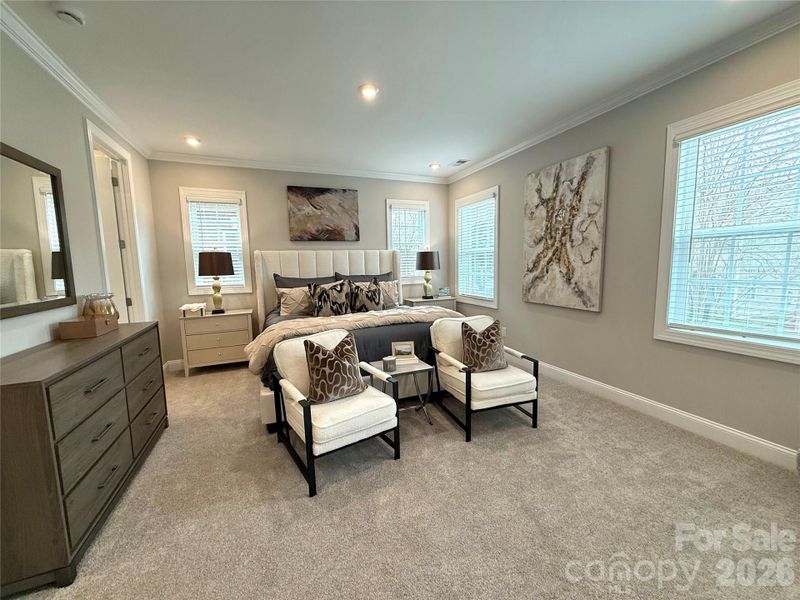 Furnished interior view inside a new home in The Townes at Wade Ardrey, Charlotte (Image 9). Furnished interior view inside a new home in The Townes at Wade Ardrey, Charlotte (Image 9).