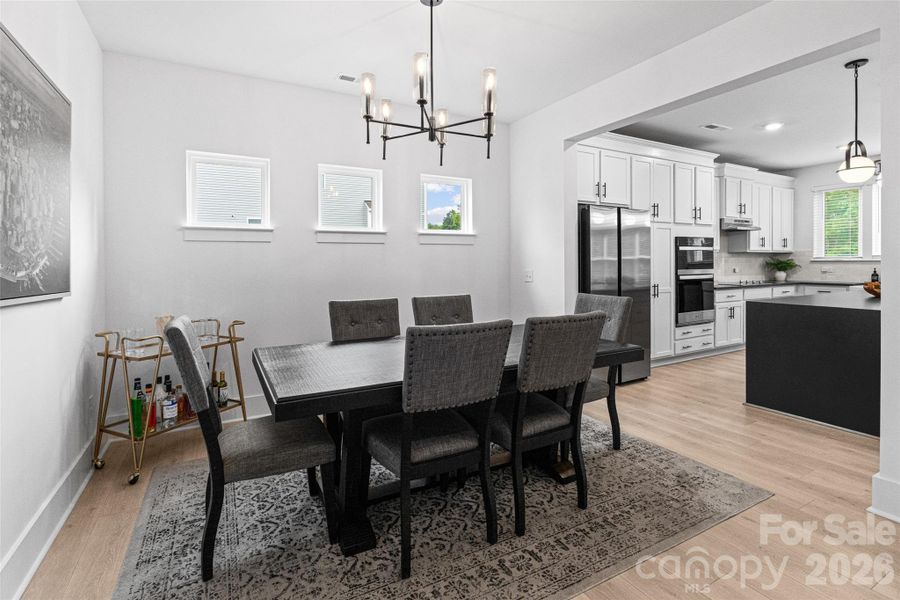 Furnished interior view inside a new home in , Statesville (Image 8).