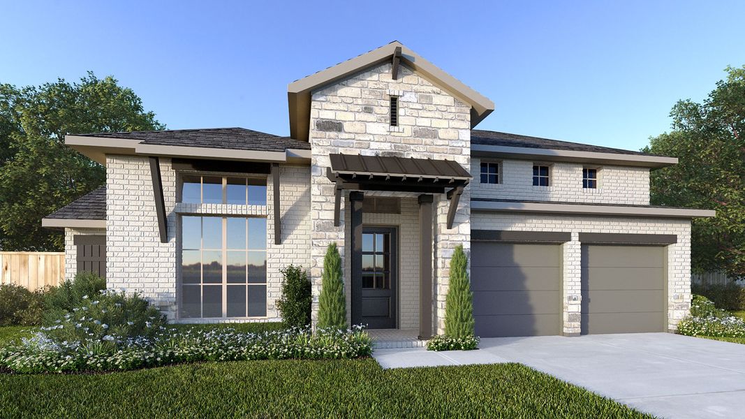 Representative exterior photo of a completed home built from the 2737W by Perry Homes in Talon Hills 60'/70', Fort Worth, TX (Image 13). Representative exterior photo of a completed home built from the 2737W by Perry Homes in Talon Hills 60'/70', Fort Worth, TX (Image 13).