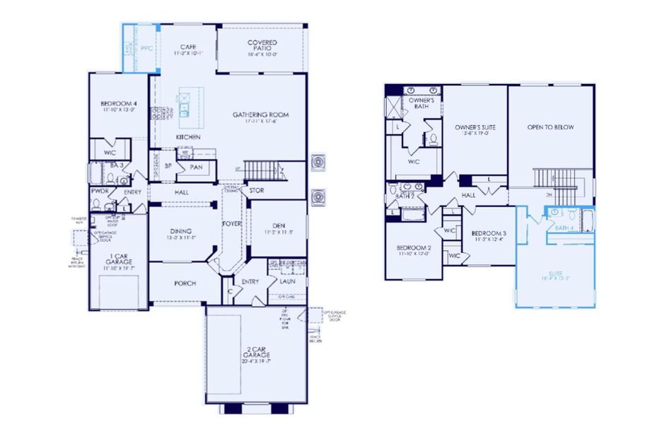 2D floor plan layout of this home in Allen Ranches, Litchfield Park, AZ (Image 3).