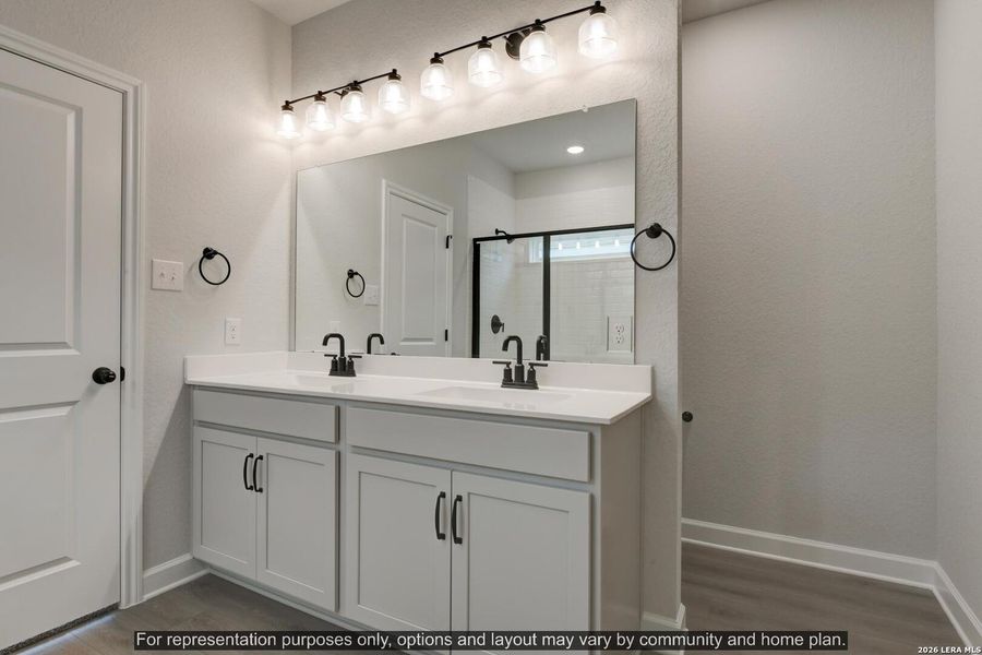 Furnished interior view inside a new home in , Schertz (Image 10).