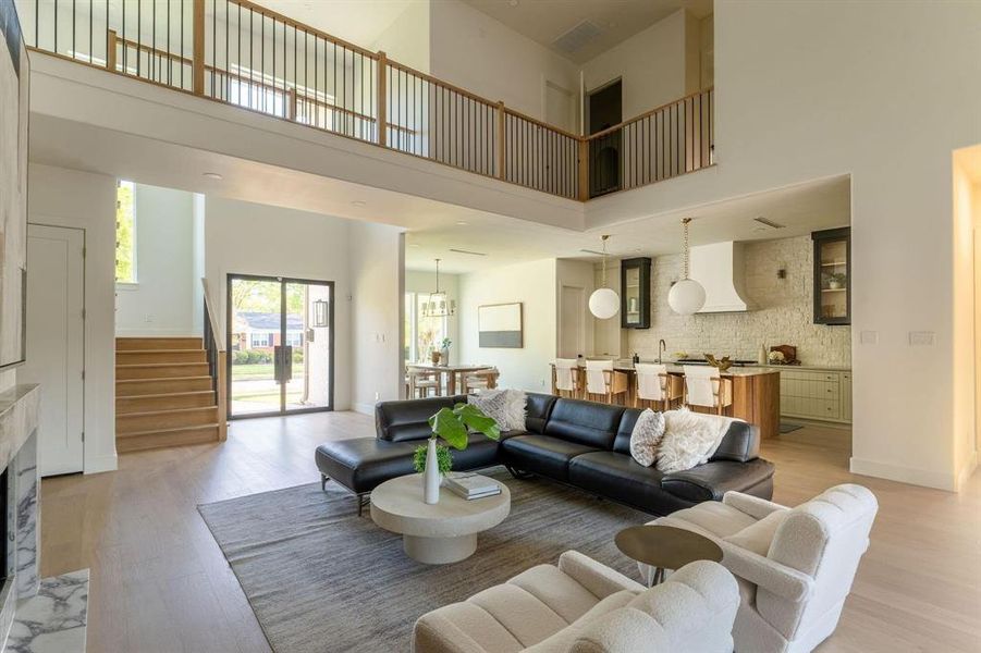 Furnished interior view inside a new home in , Dallas (Image 17). Furnished interior view inside a new home in , Dallas (Image 17).