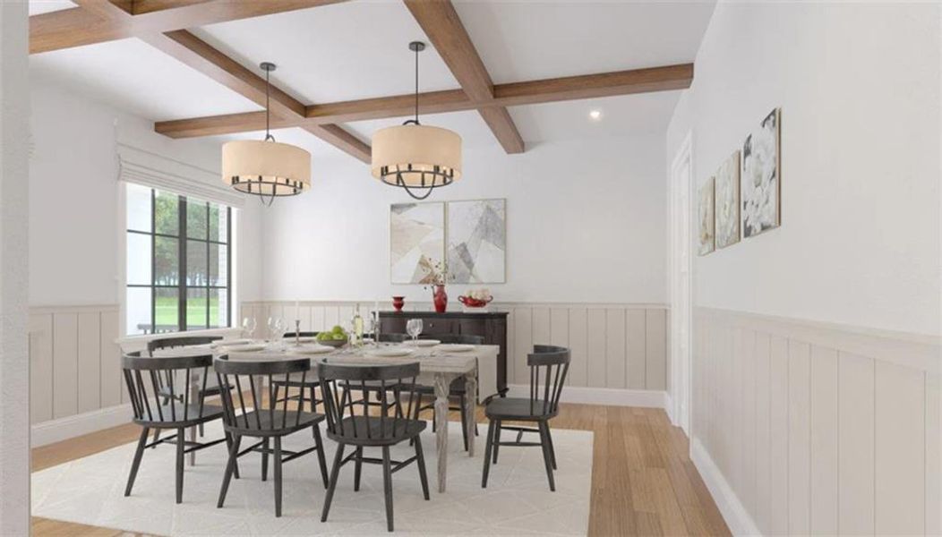 Furnished interior view inside a new home in , Dacula (Image 5).