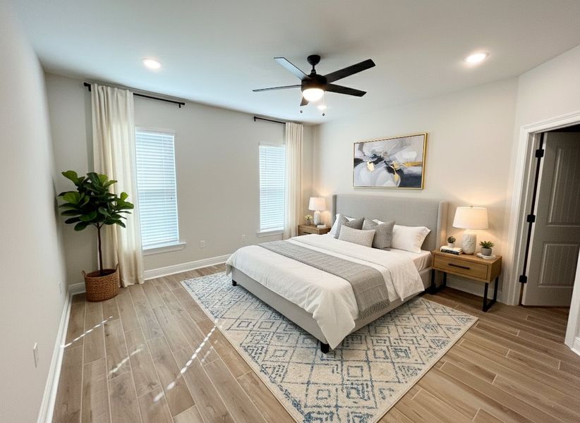 Furnished interior view inside a new home in Natureview, Freeport (Image 11).