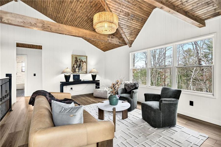Furnished interior view inside a new home in , Ellijay (Image 8).