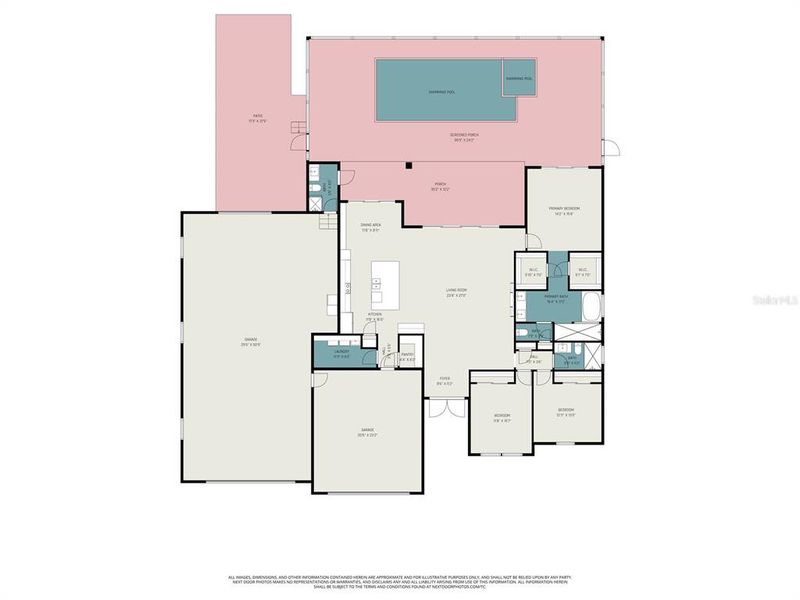 2D floor plan layout of this home in , Cape Coral, FL (Image 5).