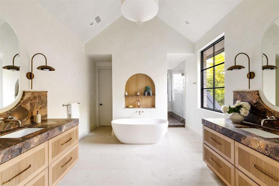 Furnished interior view inside a new home in , Dallas (Image 11). Furnished interior view inside a new home in , Dallas (Image 11).