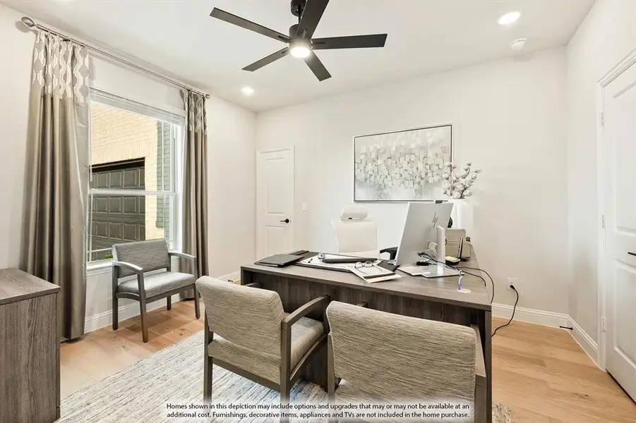 Furnished interior view inside a new home in Sunrise at Garden Valley, Waxahachie (Image 7).
