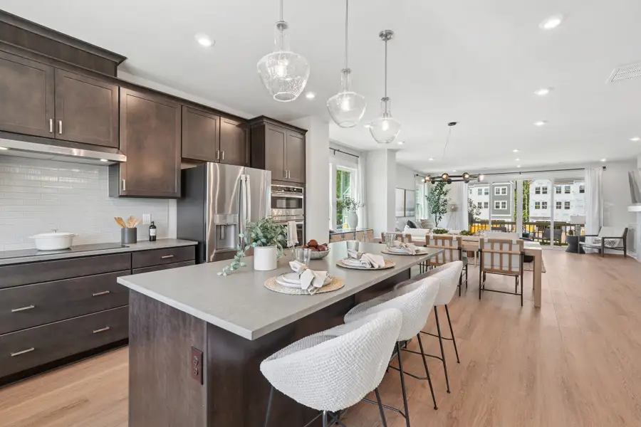 Furnished interior view inside a new home in Twinleaf Townes, Chapel Hill (Image 6).