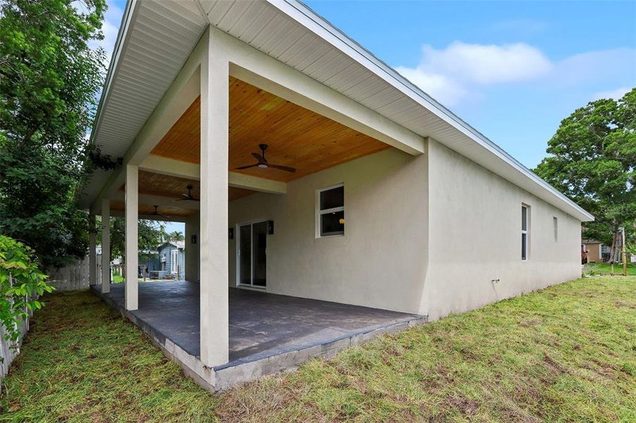 Exterior details and patio area of a home in , Dunedin (Image 33).