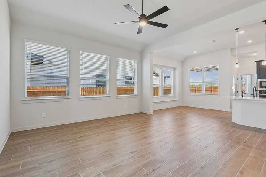 Representative unfurnished interior of a home built from the Rhyan by Chesmar Homes in Stream Waters, Seguin (Image 14).