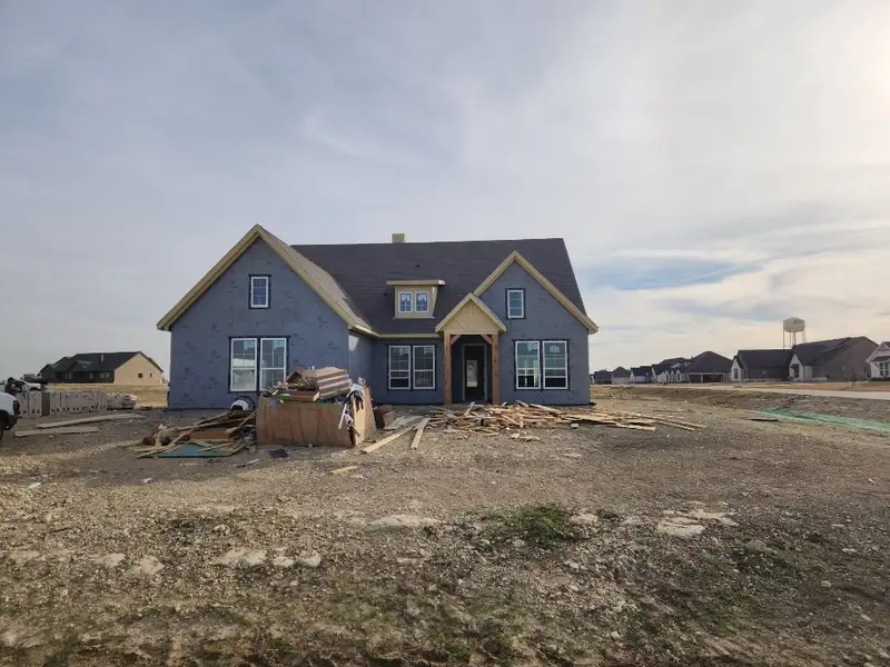 In-progress construction of a new home in Rocky Top, Krum, TX (Image 3).