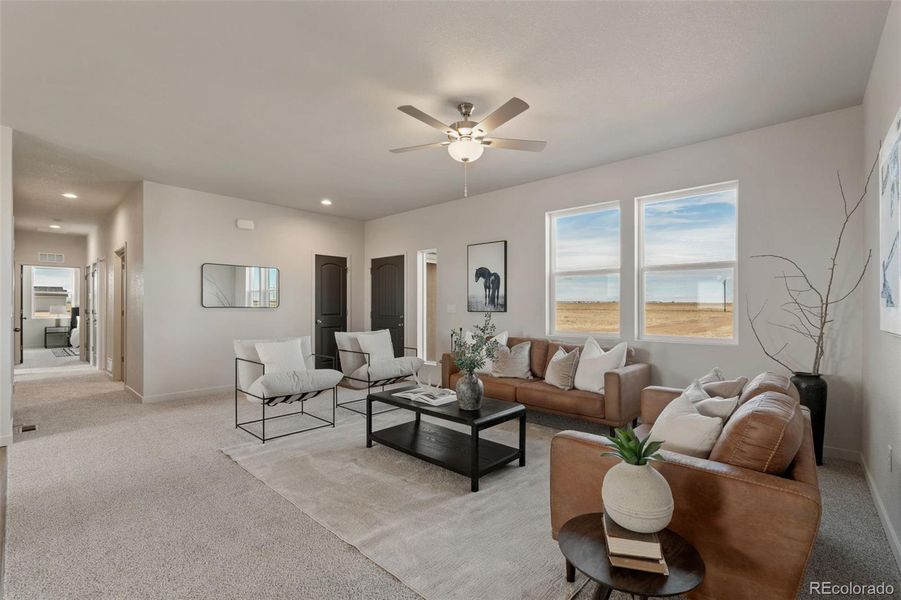 Furnished interior view inside a new home in , Pueblo (Image 18). Furnished interior view inside a new home in , Pueblo (Image 18).