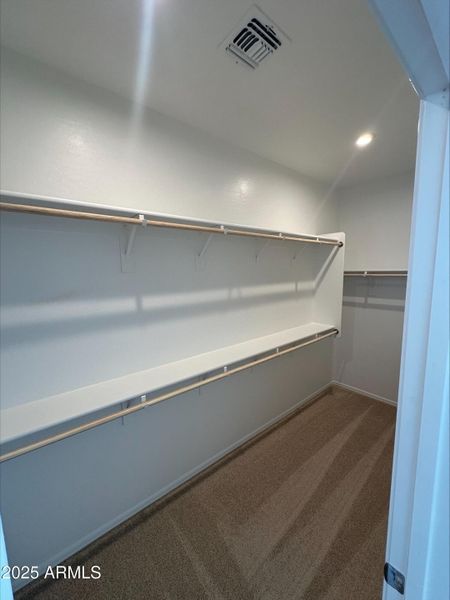 Primary closet Primary closet