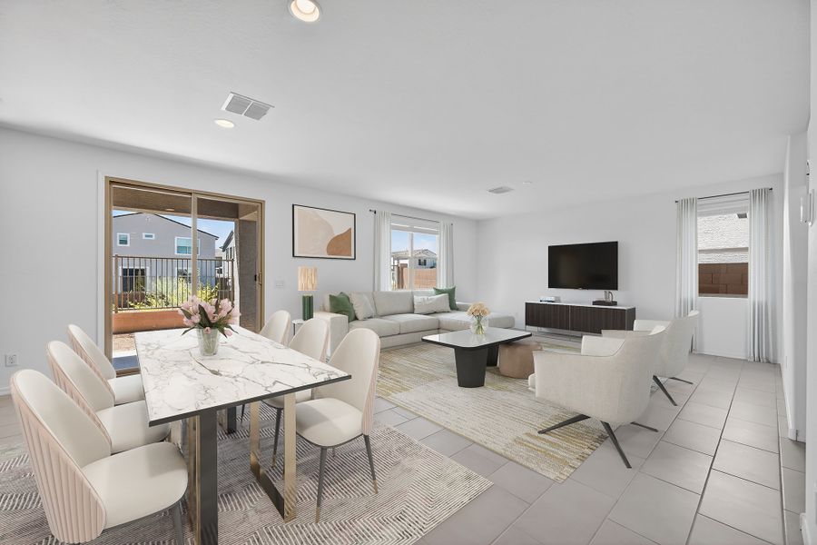 Furnished interior view inside a new home in Artisan at Asante, Surprise (Image 6).