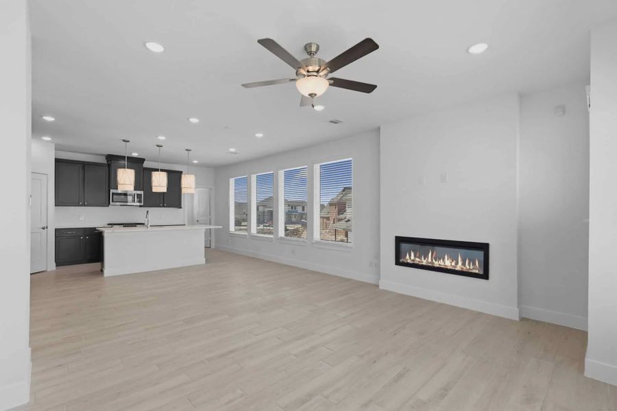 Representative unfurnished interior of a home built from the Springfield by Chesmar Homes in Bridgeland, Elgin (Image 24).