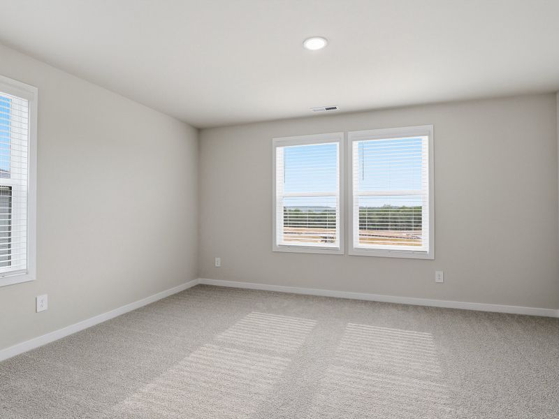 Spacious, unfurnished interior of a new home in Country Lane - Classic Series, Clayton (Image 14). Spacious, unfurnished interior of a new home in Country Lane - Classic Series, Clayton (Image 14).